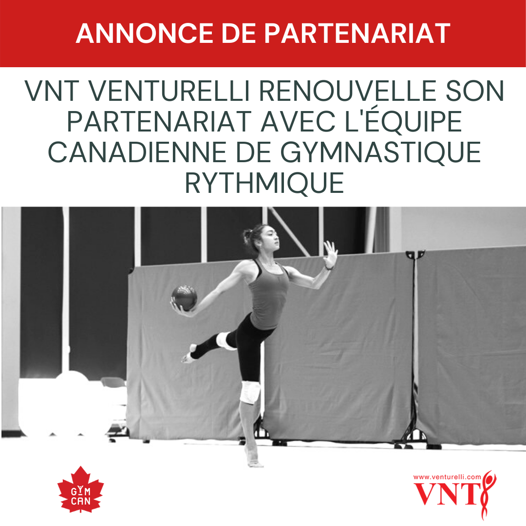 Gymnastique Canada renouvelle son partenariat avec VNT Venturelli
