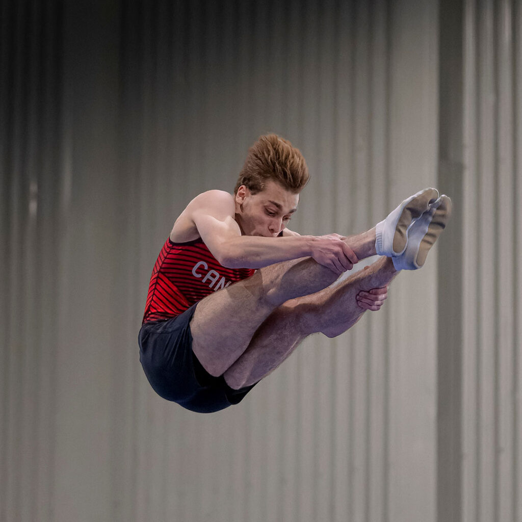 Headshot of Canadian gymnast Alexan Adjemain