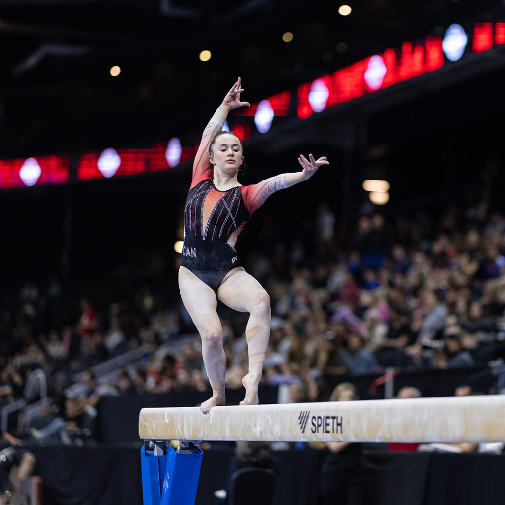 Headshot of Canadian gymnast Amy Jorgensen