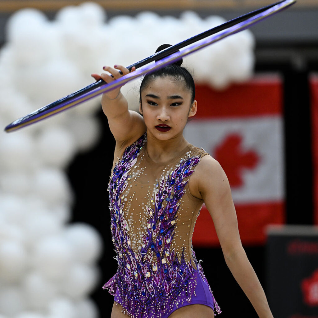 Photo de la gymnaste canadienne Cindy He