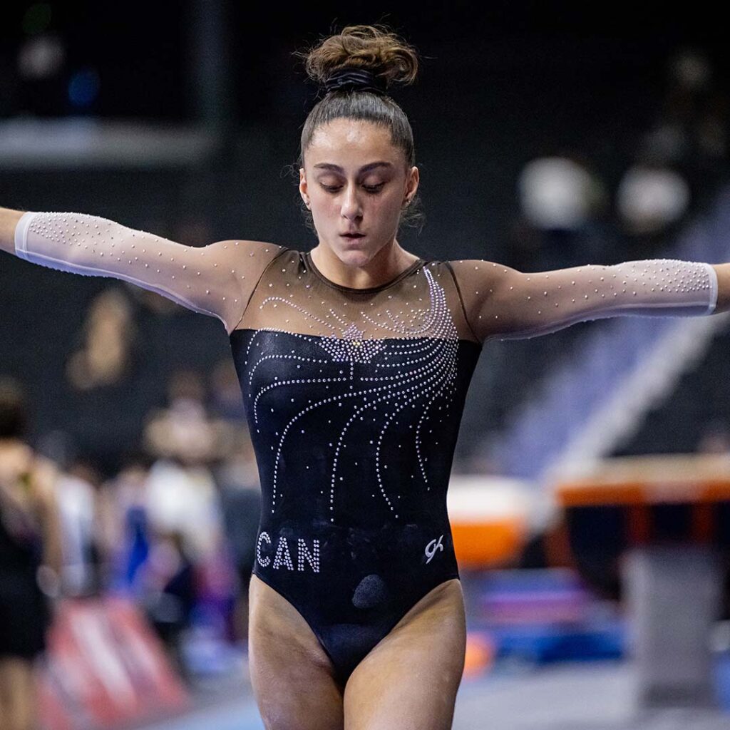 Headshot of Canadian gymnast Maddison Haijar