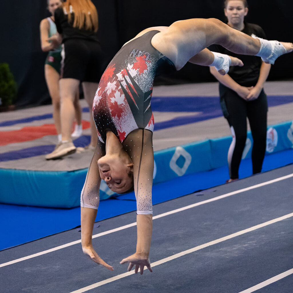 Headshot of Canadian gymnast Rachel Peck