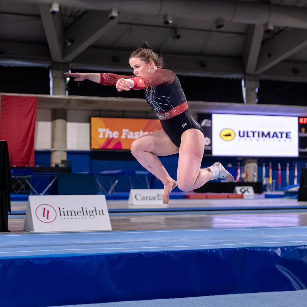 Headshot of Canadian gymnast Samantha Ibach