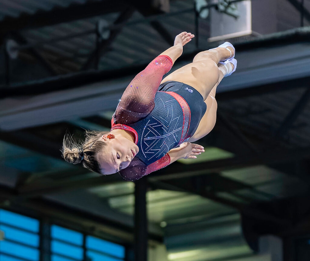 Headshot of Canadian gymnast Sarah Milette