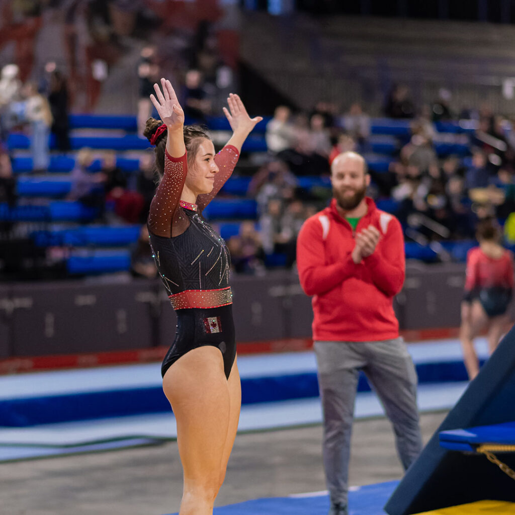 Headshot of Canadian gymnast Zoe Phaneuf